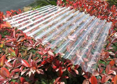 China Clear Plastic Corrugated Polycarbonate Sheets 0.8 Mm-3.0mm Weather Resistance for sale