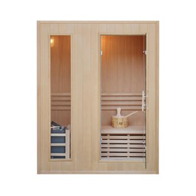 China Computer Control Panel Traditional Sauna Room Outdoor Wooden Infrared Dry Steam Sauna Room for sale