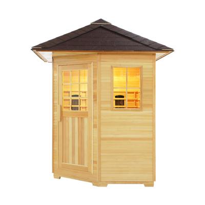 China Computer Control Panel Saunas Room Outdoor Traditional Sauna Stove Saunas Room 1500*1500*2150 for sale