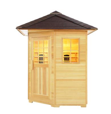 China Computer Control Panel High Performance Far Infrared Traditional Outdoor Sauna Room for sale