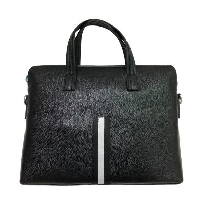 China High Quality Tote Bag Business Briefcase Black Genuine Leather For Men for sale