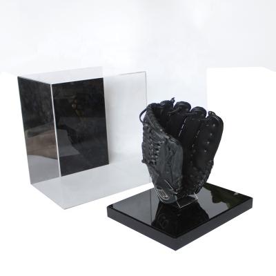 China Luxury Hot Acrylic Cube Display Case Clear Selling Collectibles Display Cases Baseball Glove Display Case for sale