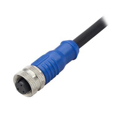 China 3 4 5 8 12 17 Pins IP67 / IP68 Automotive Waterproof Casting Cable Connector M12 for sale