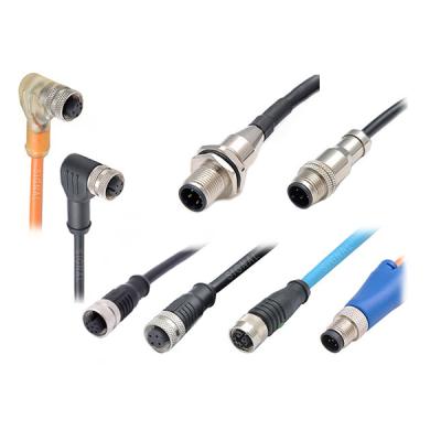 China M8/M12 Industrial Automation Connector A-coding for trigger-sensor socket connections and for DeviceNet for sale