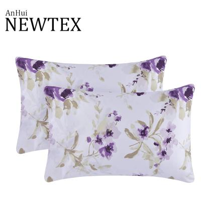 China Luxury Modern Anti-static Breathable Solid Color Microfiber Pillowcase For Bedroom for sale