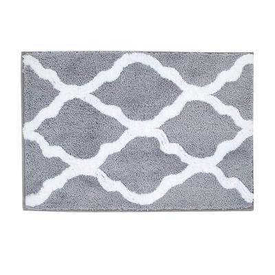 China Sustainable Microfiber Bathroom Rugs Geometric , Non Slip Bath Rugs Floor Mat for sale