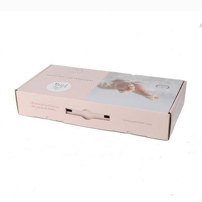 China Recycled Materials Beauty Clear Sunglasses Kraft Paper Box Packaging Custom With PVC Coating for sale