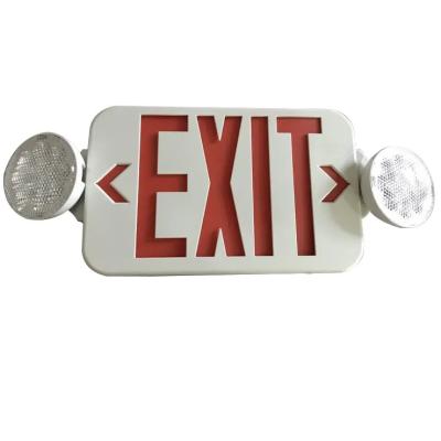 China Led Lighting Products IP65 Emergency Exit Light Waterproof LED Wall Ceiling Lamp Emergency Exit Sign Light with 120/277 VAC Dual Voltage for sale