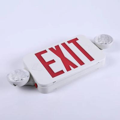 China Lighting Products Best Selling Waterproof Led Emergency Exit Lamp IP65 LED Wall Around Dual Head Emergency Exit Sign Light With 120/277 Voltage for sale