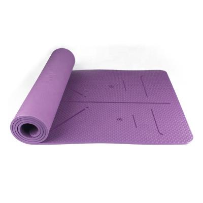 China SANFAN Xiamen 6mm Exercise Band Non-slip Hot Yoga Mat Plain Logo Custom Print Sublimation Fitness for sale