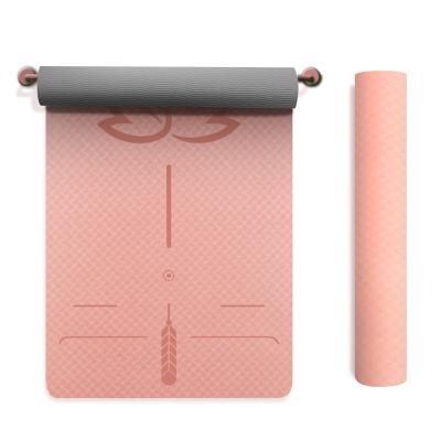 China Wholesale SANFAN 8mm Fitness Mat Gymnastics Exercise Yoga Mat Storage Logo Pilates Workout 80cm Width Non-Slip Thick Custom Stock for sale