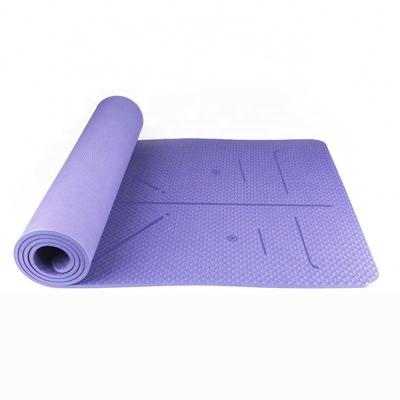 China Single Layer Gym Fitness Mats Manufacturer Non-slip Wholesale Eco-Friendly Density Yoga Mats Custom Print Anti-Slip High for sale