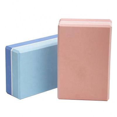 China 3*6*9 Inch EVA Foam Yoga Brick High Density Light Weight EVA Factory Price Eco-friendly Fitness Yoga Block Custom Made for sale