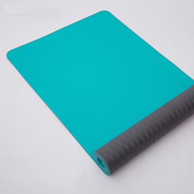 China Cheap Yoga Mat Rolling Mat Private Label Mat Home Exercise Non Slip From SANFAN Factory Wholesale Non-Slip Side Yoga 6mm Double for sale