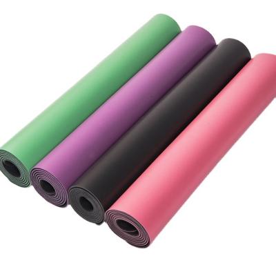 China SANFAN Non-slip 4.5mm Eco-Friendly Natural Recycled Pilates Custom Design Tree Gym Mat Pu Yoga Mat With Rubber for sale