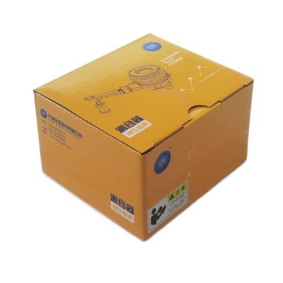 China Recyclable Mailing Boxes Custom Logo Print Box For Gift Packaging Cardboard Folding Box Yellow for sale