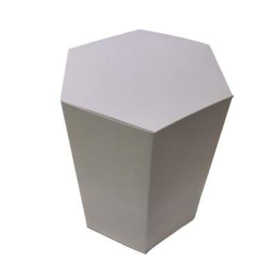 China Recycled Materials Pentagon Paper Boxes Custom Craft Gift Box With Lid Pentagon Shape Paper Lash Boxes for sale