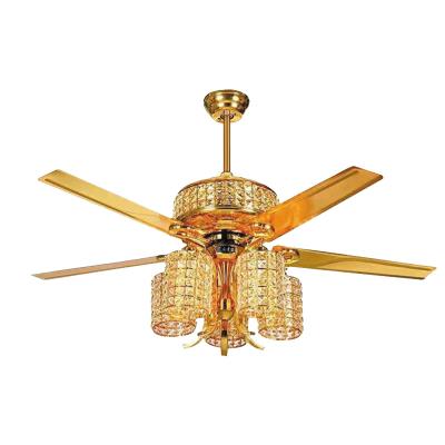 China Wholesale Modern Home Fan Light Pendant Lights Decorations Fan Crystal Chandeliers for sale