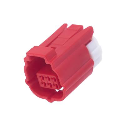 China Auto Motorcycle Automotive Diagnostic Pin Female Sealed Red JST 6 Pin Connector for sale