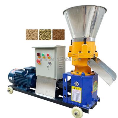 China New design agricultural machinery animal feed pellet equipment easy operation dry feed processing machine with cheap price for sale