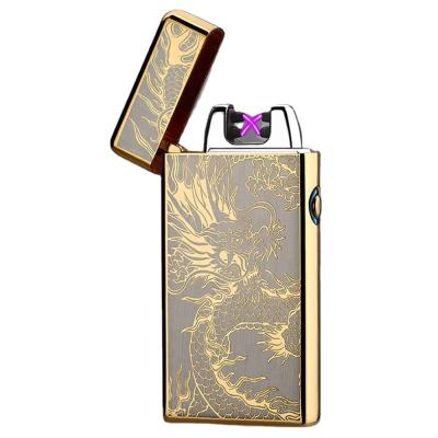 China Newly Dual Electronic Arc Lighter With Ashtray 12 Models For Sale Flameless Lighters Igniter Zinc Alloy USB for sale