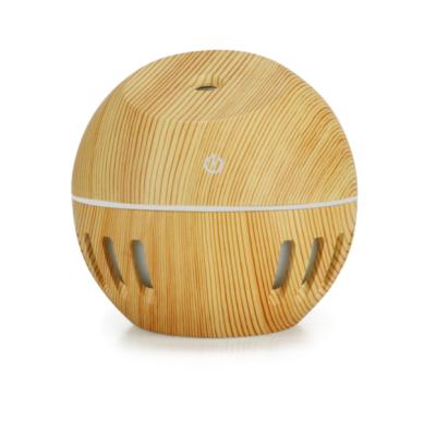 China 130ml Household Control Essential Oil Aroma Diffuser with Wooden Grain Aromatherapy Diffuser LED Lights for Home Aroma Air Humidifier for sale