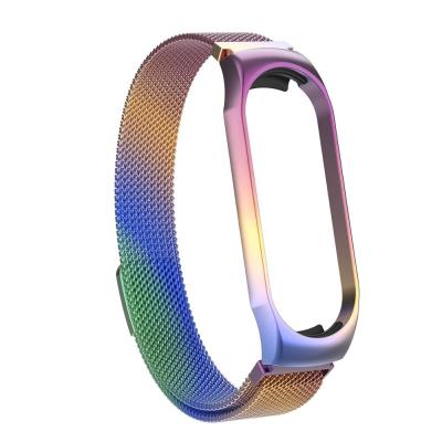 China Stainless Steel Strap For MI Band 3 Strap For MI Band 4 Wristband For MI Band 3 Metal 4 Without Stainless Steel for sale