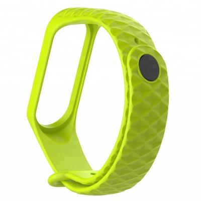 China Replacement Silicone Wrist Strap Rubber Watch Band For XiaoMi MI Band 3 Smart Wristband New for sale