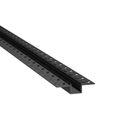 China SJ-ALP5213-BLK Decorations Customized Black Anodized Aluminum LED Profile Extrusion Profiles For Drywall for sale