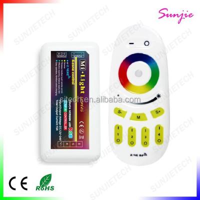 China Home 2.4G 4 Zone Group RGB LED Smart Controller WiFi 85x45x22mm for sale