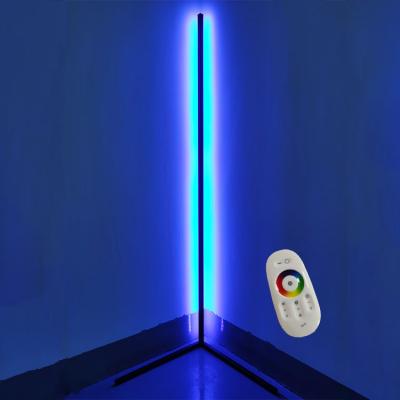 China China Supplier Modern Tripod Corner Stand Living Room Supplier RGB Remote Control Led Floor Lamp Led Floor Light for sale