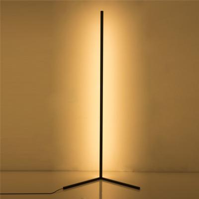 China 2021 Modern Simple Hot Sale LED Corner White Floor Lamp 3000K Warm White For Living Room for sale