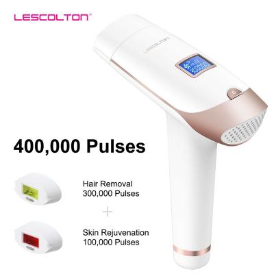 China Hair Removal Manufacturer LESCOLTON IPL 400000 Flash Hair Removal Device T009i Home Directly Use Laser Epilator for sale