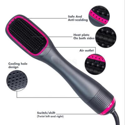 China Factory Nondisposable 1200w Multifunctional Handheld Wholesale 3 in 1 Hot Air Hair Comb Blow Dryer Brush for sale