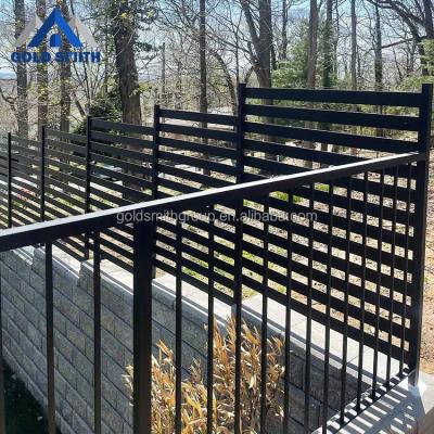 China Easily Assembled Wholesale China Villa Border Metal Fences Full Privacy Fencing Slats System for sale