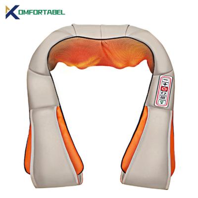 China Komfortabel Wholesale Rechargeable Cervical Massagers Full Body Masag Shiatsu Massage Shawl Massager Masajeador De Espalda 8D Calor Electrico for sale