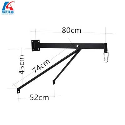 China ANGTIAN Wall Mount Steel Punch Bag Frame Boxing Equipment Steel Hanging Boxing Rack Hangers Chin Up Pull Bar Punching Rack for sale