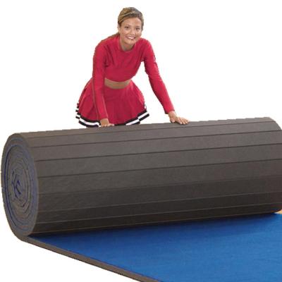 China Mat is polyethylene foam laminated tocross-bonded wind-up used mat roll-out mats encourage mat rhythmic gymnastics mat for sale