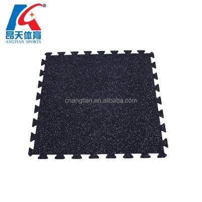 China Indoors Rubber Tiles Flooring Interlocking Gym Playground Rubber Mat for sale