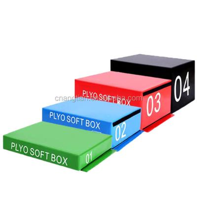 China High Quality Home Fitness Soft Foam Box Jumps Gym Plyometric Training Equipment Stackable Plyo Box Jumping Exercise Plyoboxes for sale