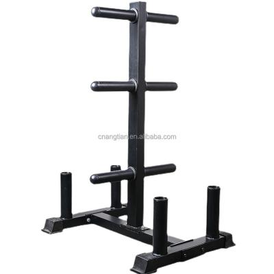 China Factory Gym Fitness Equipment Weightlifting Dish Rack Tree and Barbell Bar Rack Indoor Organizer for sale