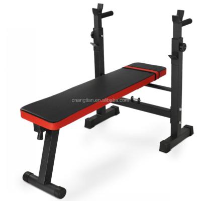 China Home Indoor Multi Adjustable Storage Foldable Barbell Weightlifting Benches and Gym Press Squat Plate Rack for sale