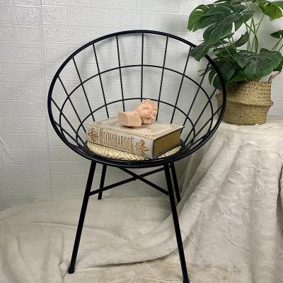 China Matte Black Rattern Sitting Egg Shape Folding Chair for sale