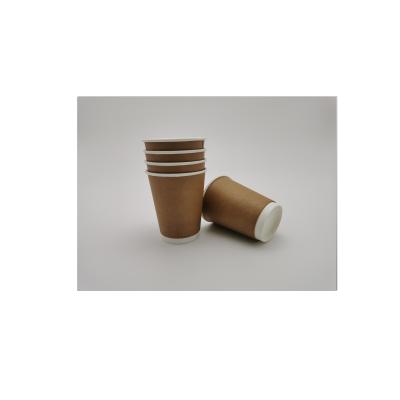 China Paper Recycle Material Wallpaper Double Cup For 12oz Espresso for sale