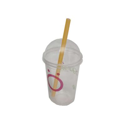 China Modern high quality disposable straight straw made from rice material in edible and food grade for sale