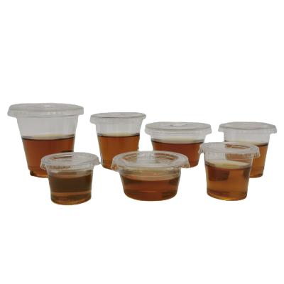 China 27ml PLA Sauce Cup PLA Cups Clear Disposable Cup With Lid for sale