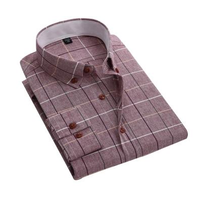 China Anti-pilling suits men's clothing men's mnml shirt silk cotton shirts for man fitting for sale