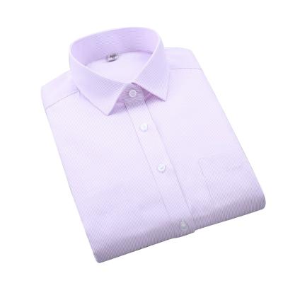 China Anti-pilling New Listing Solid Color Crop White Long Formal Dress Shirts For Men 100% Cotton for sale