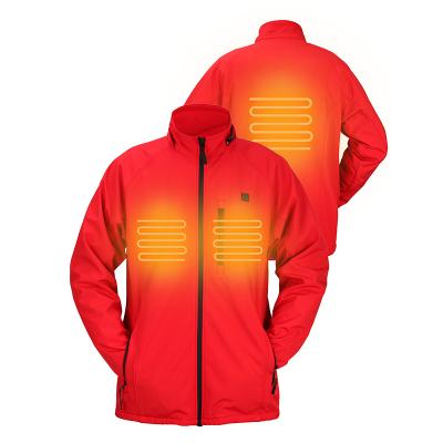 China Hot Selling Raincoat Waterproof Keep Warm System 7.4V Heated Clothing Heating Jacket For Men for sale