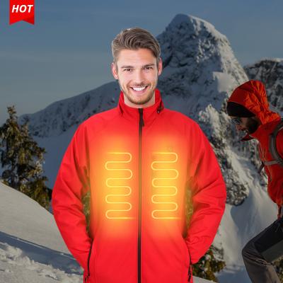 China China Factory Wholesale New Waterproof 100% Polyester Rating Heated Hooded Heated Jacket Clothing for sale